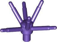 Lego (N) ~ Plant Flower Stem with Bar and 6 Stems ~ [Dark Purple]