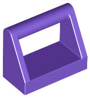 Lego (N) ~ Tile Modified 1 x 2 with Bar Handle ~ [Dark Purple]