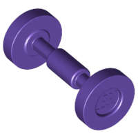 Lego (N) ~ Wheel Skateboard / Trolley ~ [Dark Purple]