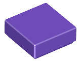 Lego (N) ~ Tile 1 x 1 ~ [Dark Purple]