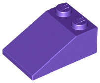 Lego (N) ~ Slope 33 3 x 2 ~ [Dark Purple]