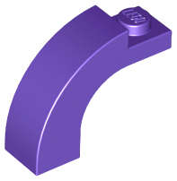 Lego (N) ~ Arch 1 x 3 x 2 Curved Top ~ [Dark Purple]