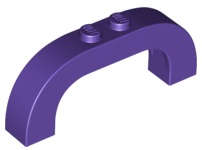 Lego (N) ~ Arch 1 x 6 x 2 Curved Top ~ [Dark Purple]