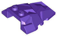 Lego (N) ~ Wedge 4 x 4 Fractured Polygon Top ~ [Dark Purple]