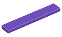 Lego (N) ~ Tile 1 x 6 ~ [Dark Purple]