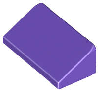 Lego (N) ~ Slope 30 1 x 2 x 2/3 ~ [Dark Purple]