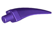Lego (U) ~ Barb / Claw / Horn / Tooth - Medium ~ [Dark Purple]