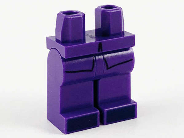 Lego (N) ~ Hips and Legs with Coattails and Dark Blue Shoes Pattern ~ [Dark Purple]