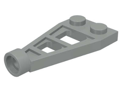 Lego (U) ~ Plate Modified 1 x 2 with Long Stud Holder (Space Wing) ~ [Light Gray]
