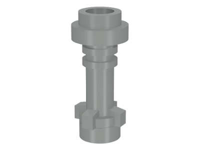 Lego (U) ~ Minifigure Weapon Lightsaber Hilt Straight ~ [Light Gray]