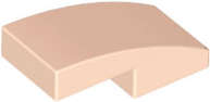 Lego (N) ~ Slope Curved 2 x 1 x 2/3 ~ [Light Nougat]
