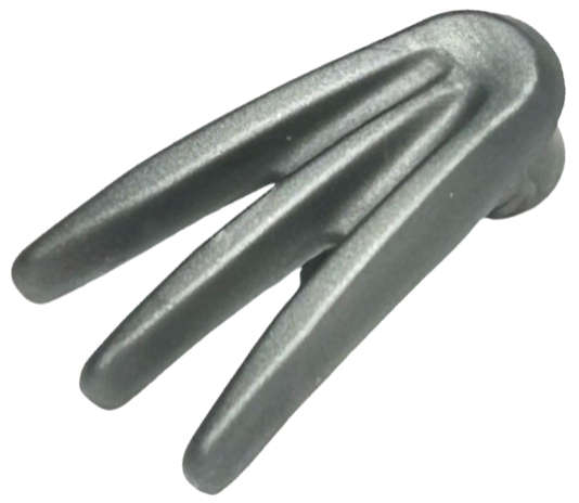 Lego (N) ~ Minifigure Weapon Bladed Claw Spread ~ [Flat Silver]
