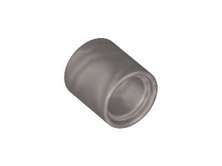 Lego (N) ~ Technic Liftarm Thick 1 x 1 (Spacer) ~ [Flat Silver]
