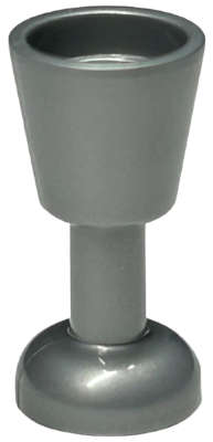 Lego (N) ~ Minifigure Utensil Goblet ~ [Flat Silver]