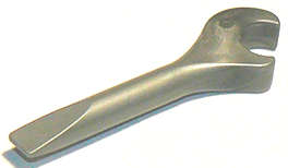 Lego (N) ~ Minifigure Utensil Tool Spanner Wrench / Screwdriver ~ [Flat Silver]