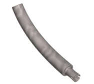 Lego (U) ~ Dinosaur Tail / Neck Middle Section with Bar Hole and Technic Pin ~ [Flat Silver]