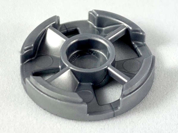 Lego (N) ~ Minifigure Weapon Disk ~ [Flat Silver]