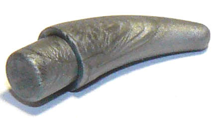 Lego (U) ~ Barb / Claw / Horn / Tooth - Small ~ [Flat Silver]