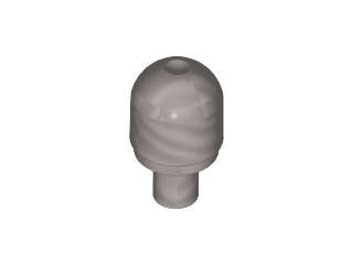 Lego (U) ~ Bar with Light Bulb Cover (Bionicle Barraki Eye) ~ [Flat Silver]