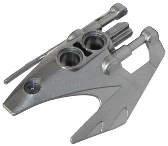Lego (N) ~ Bionicle Shoulder Armor Vorox ~ [Flat Silver]