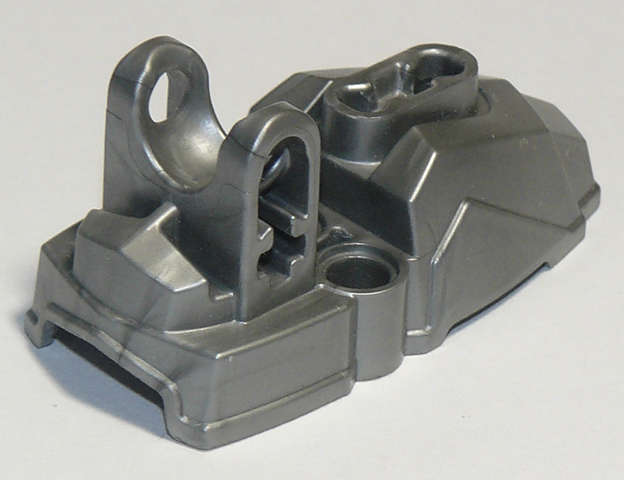 Lego (N) ~ Hero Factory Foot with Ball Socket ~ [Flat Silver]