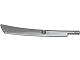 Lego (U) ~ Propeller 1 Blade 10L with Bar (Sword Blade) ~ [Flat Silver]