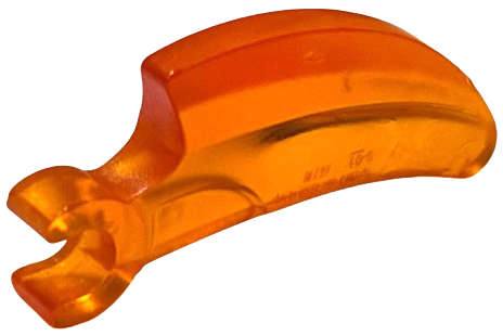 Lego (U) ~ Barb / Claw / Horn / Tooth with Clip Curved ~ [Trans-Orange]