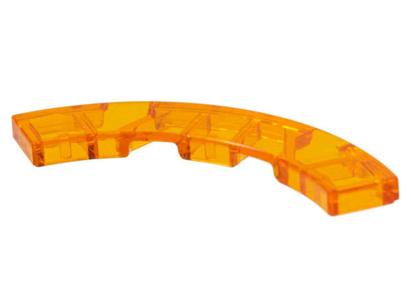 Lego (N) ~ Tile Round Corner 4 x 4 Macaroni ~ [Trans-Orange]