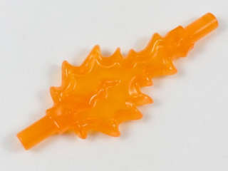Lego (N) ~ Power Burst Bolt Large with Bar Ends ~ [Trans-Orange]
