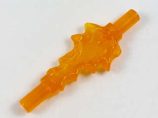 Lego (N) ~ Power Burst Bolt Small with Bar Ends ~ [Trans-Orange]
