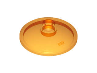 Lego (N) ~ Dish 3 x 3 Inverted (Radar) ~ [Trans-Orange]
