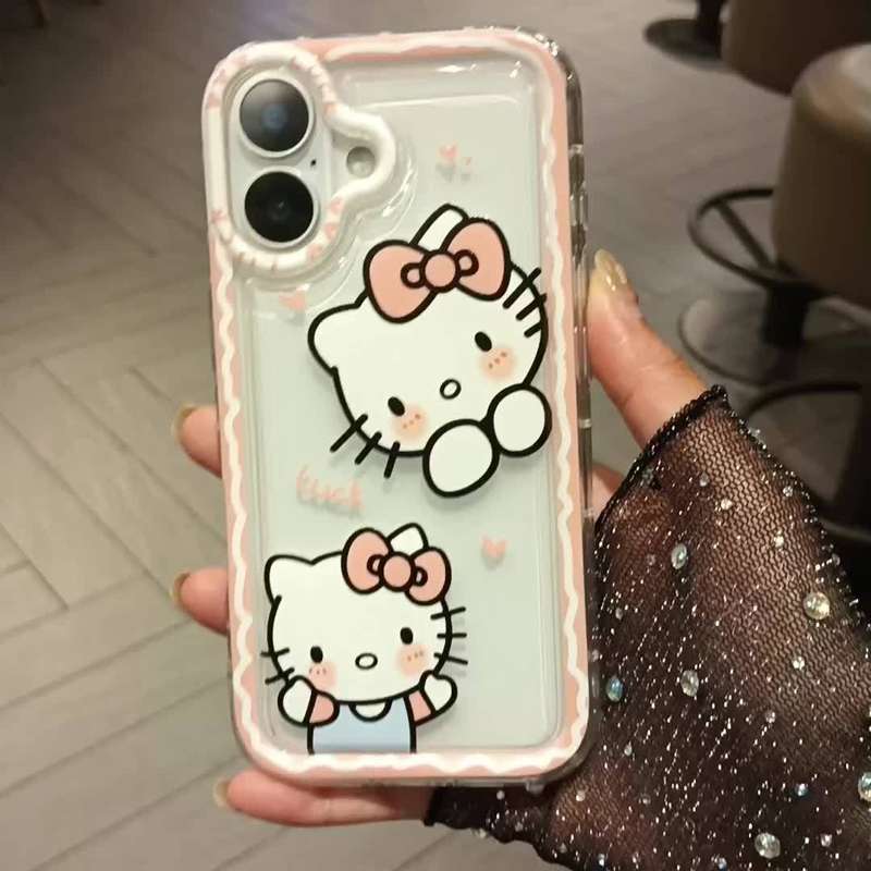 1Pc Transparent For iPhone 16 Plus Phone Case Phone Cover