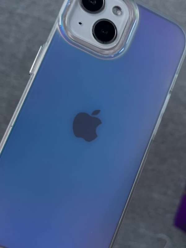 1Pc Mixed Color  For iPhone 14 Stylish Laser Matte Phone Case