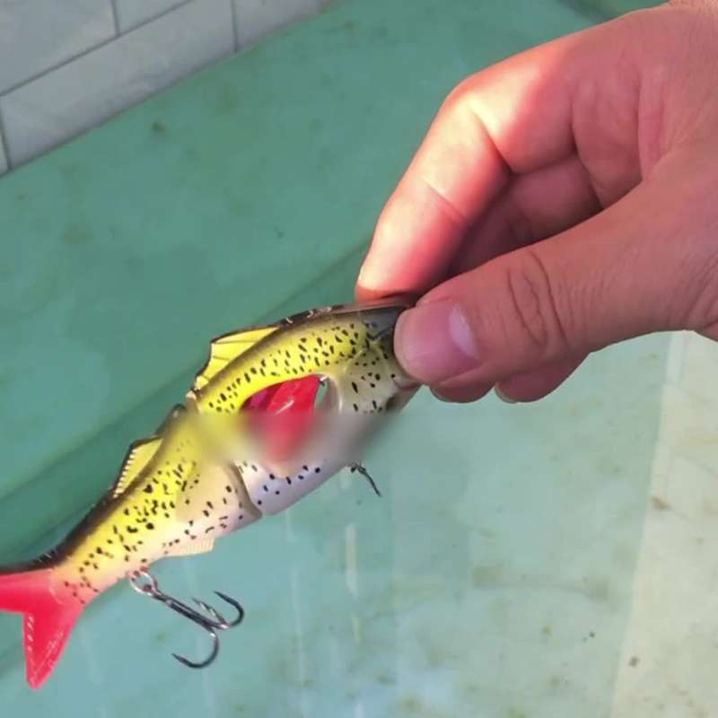 1pc 11.3 Lure with Multi Joint Swimming And Propeller Crank Slow Sinking Biomimetic Artificial Bait