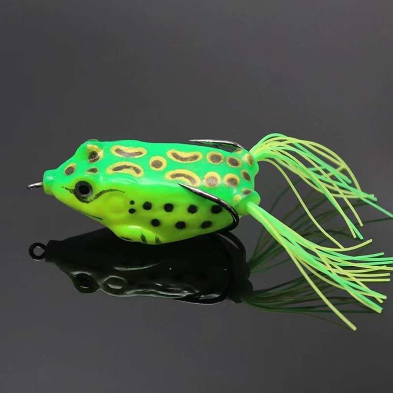 1pc 4.5g Artificial Soft Frog Shaped Fishing Lure Portable Plastic Minnow Crankbaits For Freshwater