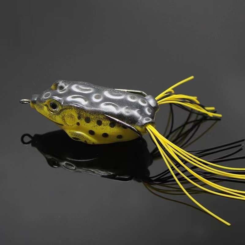 1pc 4.5g Artificial Soft Frog Shaped Fishing Lure Portable Plastic Minnow Crankbaits For Freshwater