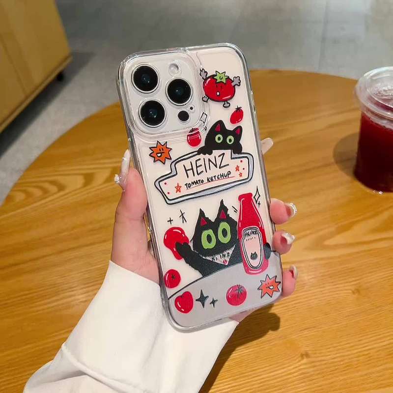 1Pc Transparent For iPhone 13 Mini Phone Case Phone Cover