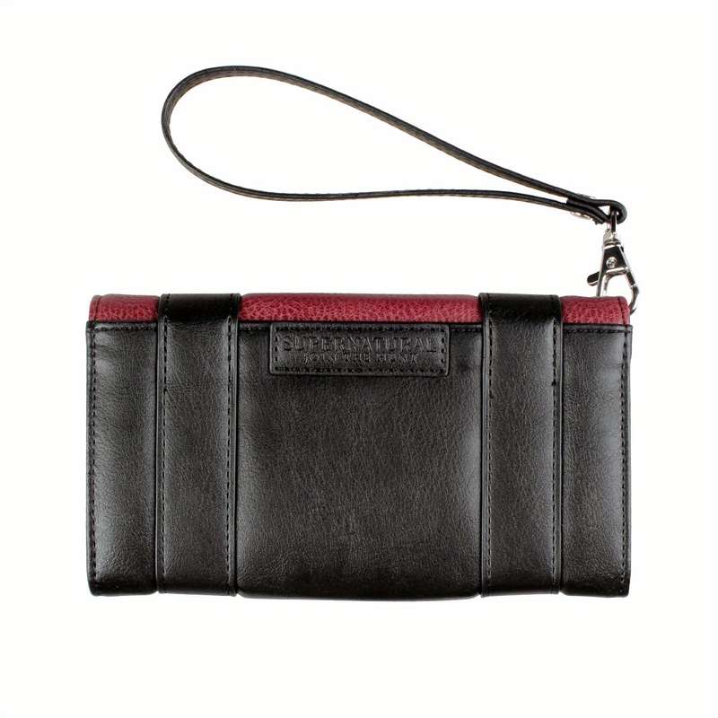 1pc Vintage Pattern Colorblock Long Purse Trifold Coin Purse Classic Card Case With Buckles Decor