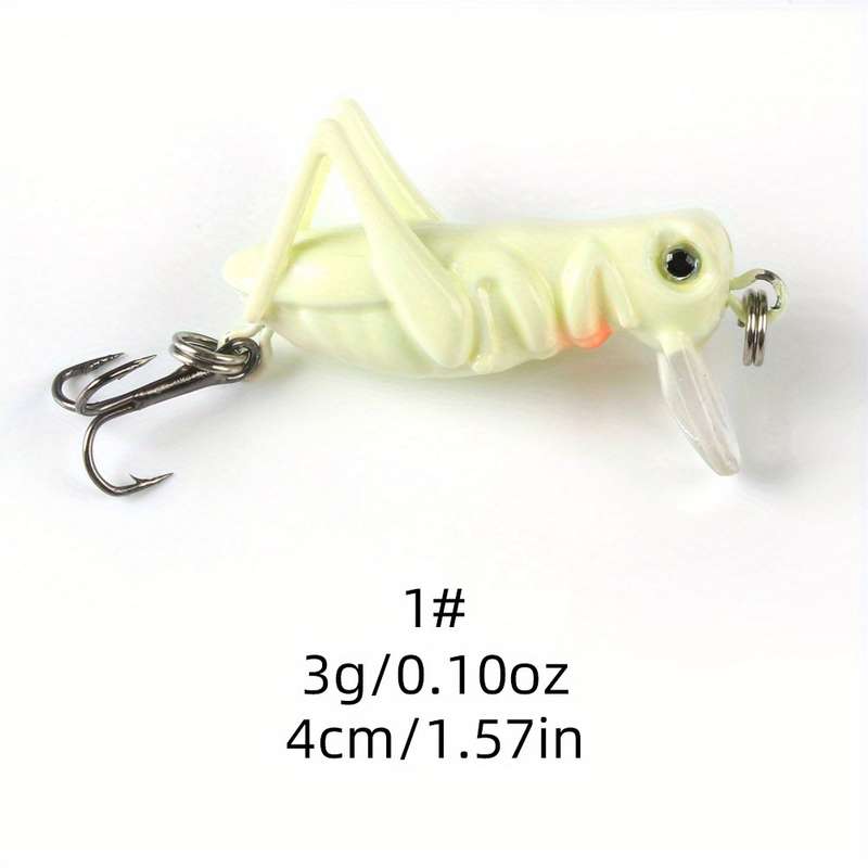 1pc 3g Realistic Grasshopper Fishing Lure Anmuka  Realistic Grasshopper Fishing Lure