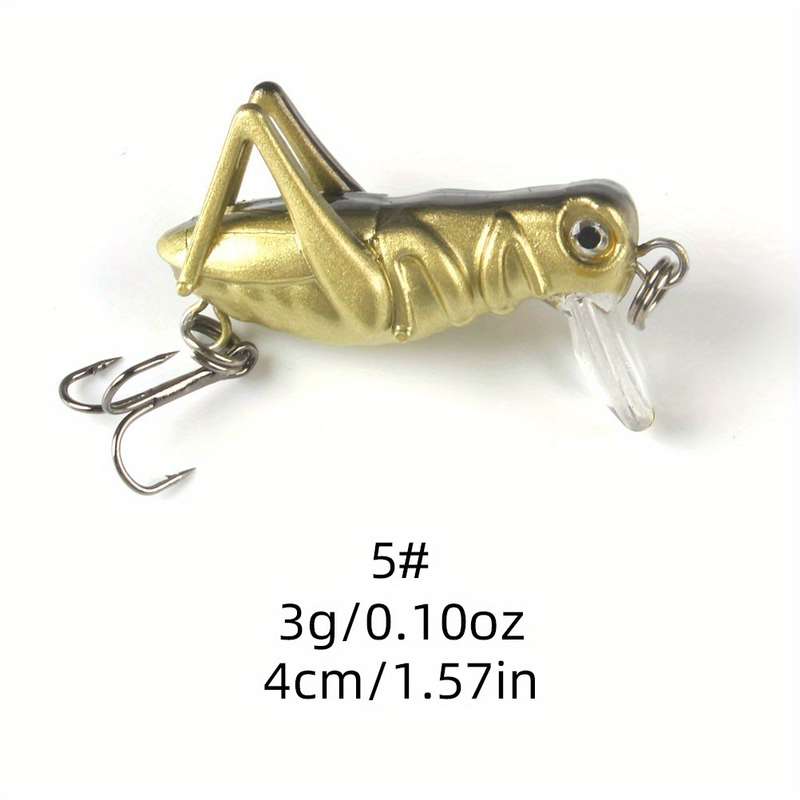 1pc 3g Realistic Grasshopper Fishing Lure Anmuka  Realistic Grasshopper Fishing Lure