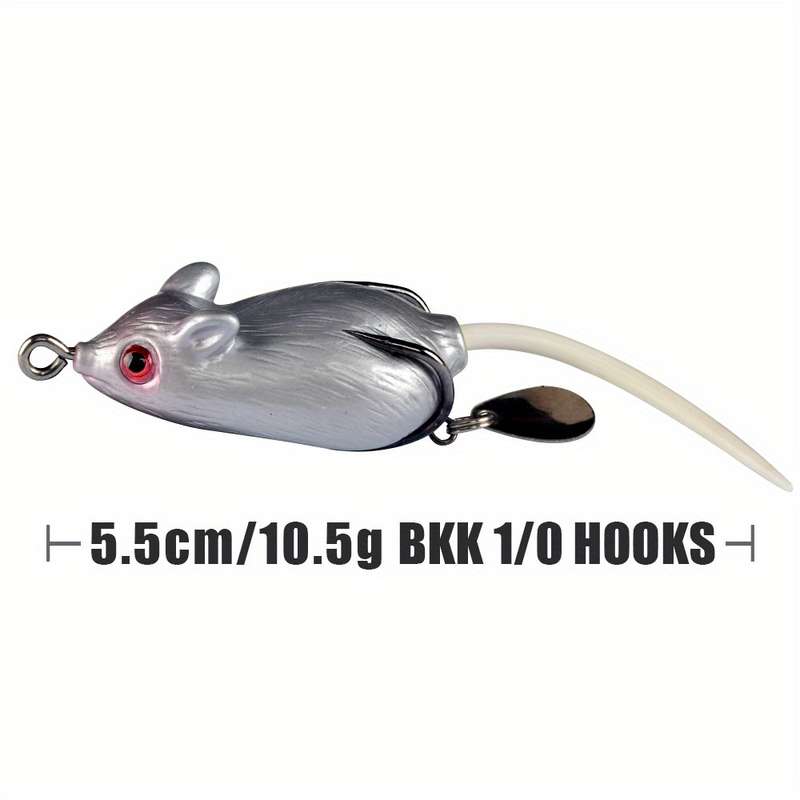 1pc Soft Mouse Shaped Bait Bells Sound Fishing Lure Silicon Artificial Fishing Bait Set Fish