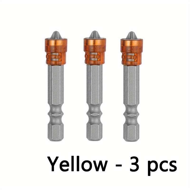 Screwdriver Bit Tool Set Color Yellow Quantity 3Pcs