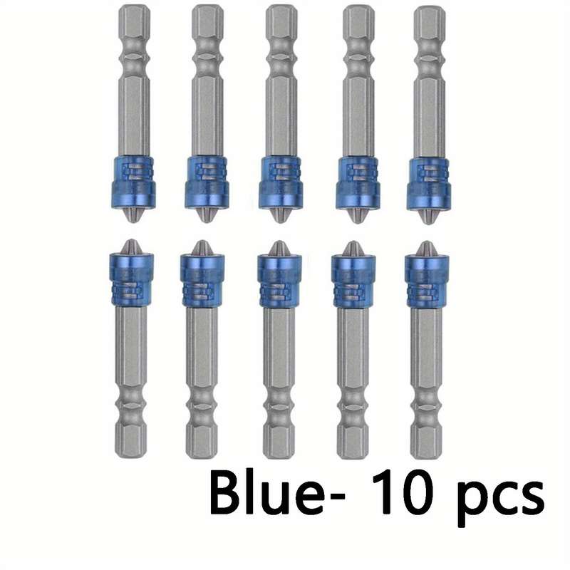 Screwdriver Bit Tool Set Color Blue Quantity 10Pcs