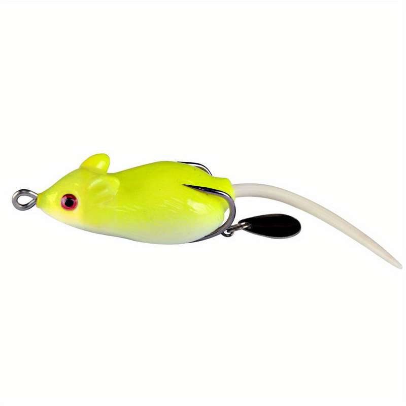 1pc Soft Mouse Shaped Bait Bells Sound Fishing Lure Silicon Artificial Fishing Bait Set Fish