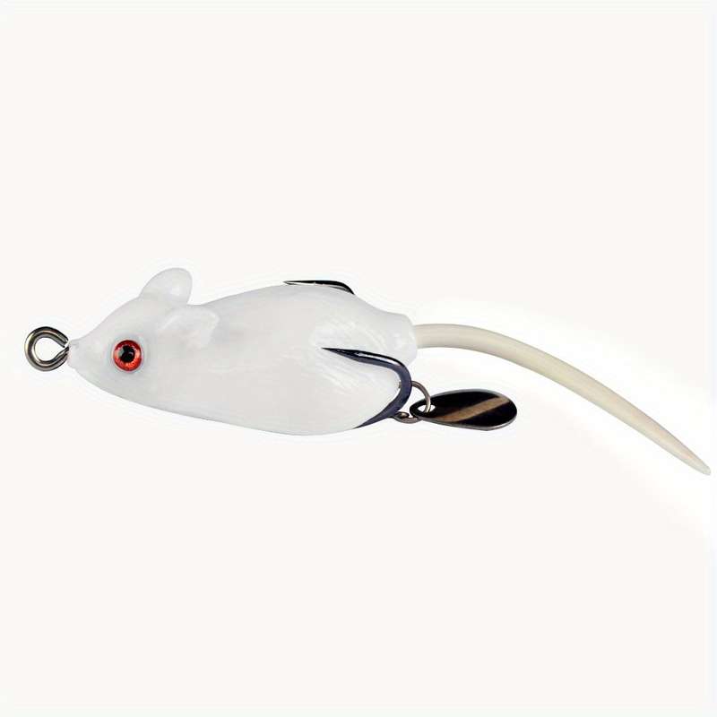 1pc Soft Mouse Shaped Bait Bells Sound Fishing Lure Silicon Artificial Fishing Bait Set Fish