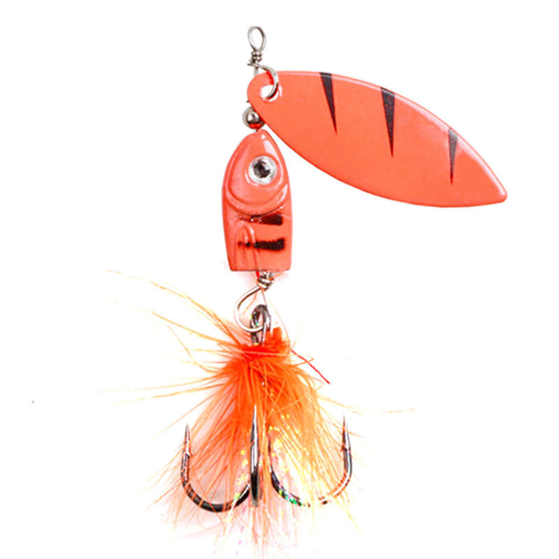 1pc 6.2cm Funpesca Rotating Metal Fishing Lures Squid Artificial Bait with Hooks Saltwater Trolli