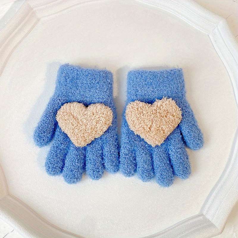 Winter Gloves Color Blue