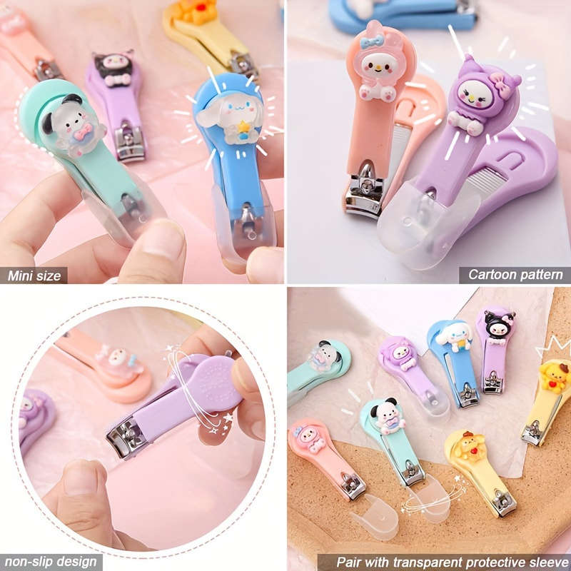 1 Pack Sanrio Cartoon Nail Clippers Portable Folding Trimmer