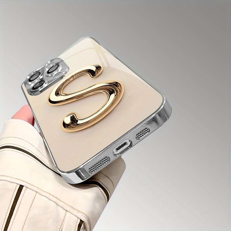 1Pc Mixed Color For iPhone 13 Pro Max Minimalist Art Letter S Phone Case