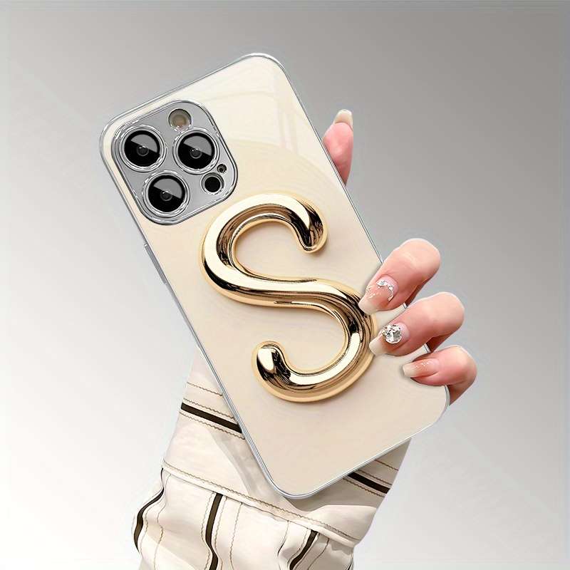 1Pc Mixed Color For iPhone 13 Pro Max Minimalist Art Letter S Phone Case